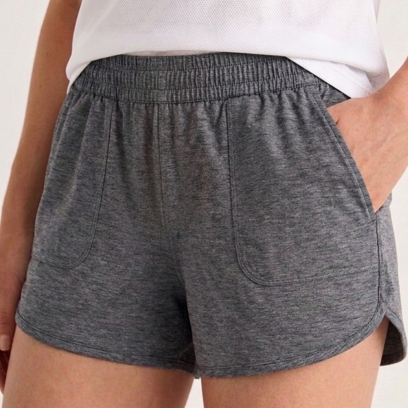all in motion Pants - All In Motion Athletic Shorts Womens Large Gray Pockets Workout Sleep Stretchy